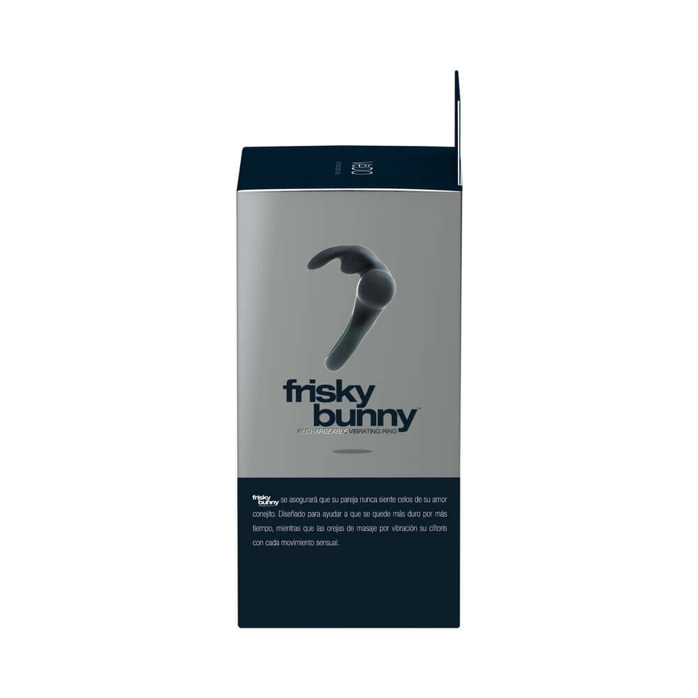 VeDO Frisky Bunny Rechargeable Vibrating Ring - Black Pearl