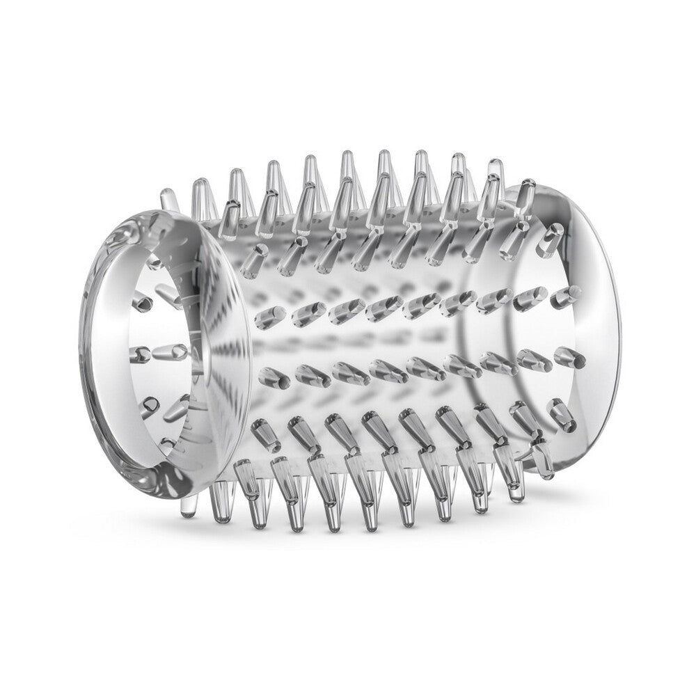 Blush Stay Hard 6-Piece Cock Sleeve Kit Clear showcasing a textured design for enhanced pleasure and stimulation.