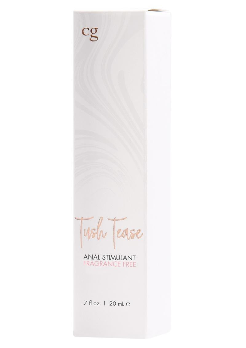CG Tush Tease Anal Stimulant Au Natural 0.7 Oz packaging image with fragrance-free label.