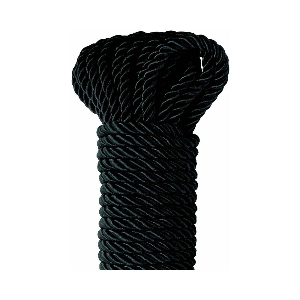 Fetish Fantasy Series Deluxe Silk Rope 9.75 m / 32 ' Black