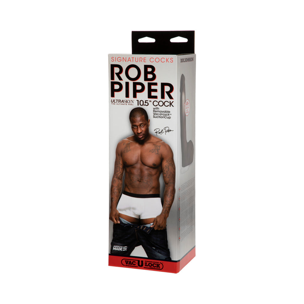 Signature Cocks Ultraskyn Rob Piper Dildo 10.5 inches - Chocolate