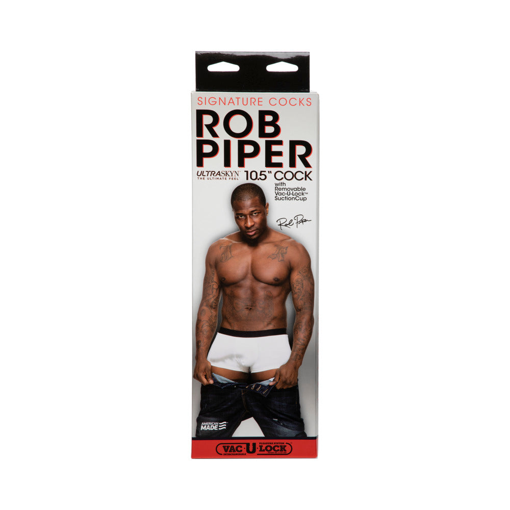 Signature Cocks Ultraskyn Rob Piper Dildo 10.5 inches - Chocolate