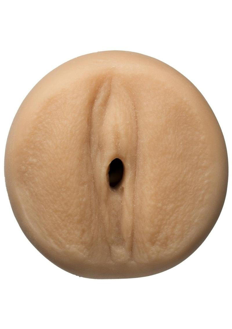 Main Squeeze Sophie Dee Porn Star Ultraskyn Masturbator Pussy view showcasing the realistic stroking sleeve design.