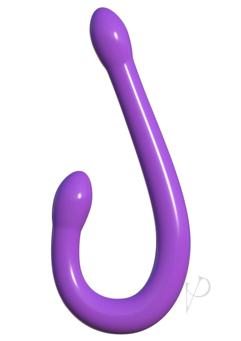 Classix Double Whammy Double Dildo 17.25 inch Purple - double ended toy for shared and solo adventures.
