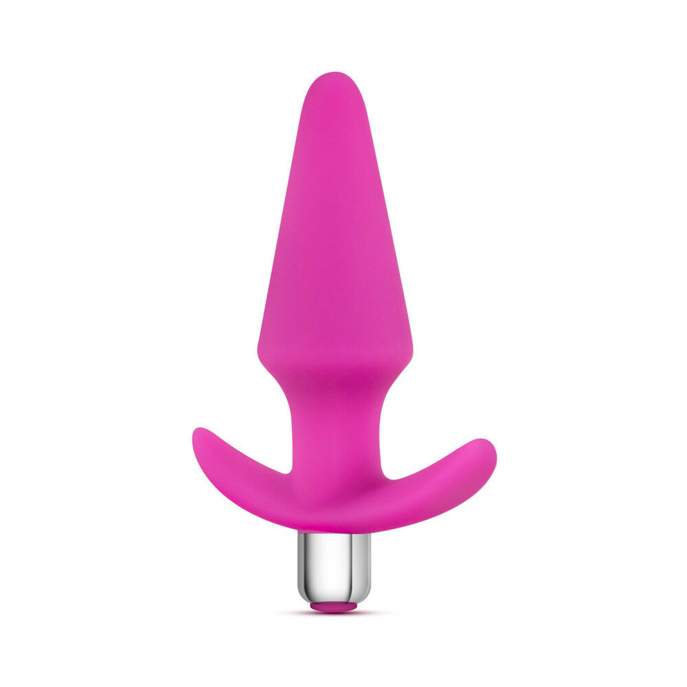 Luxe Discover Vibrating Silicone Anal Plug Pink
