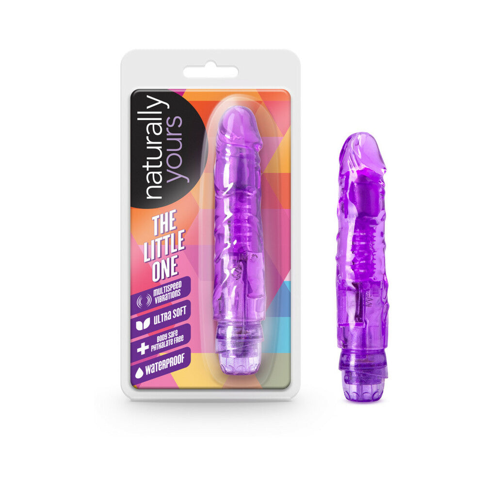 Naturally Yours The Little One Realistic 6.7 inches Vibrating Dildo Purple