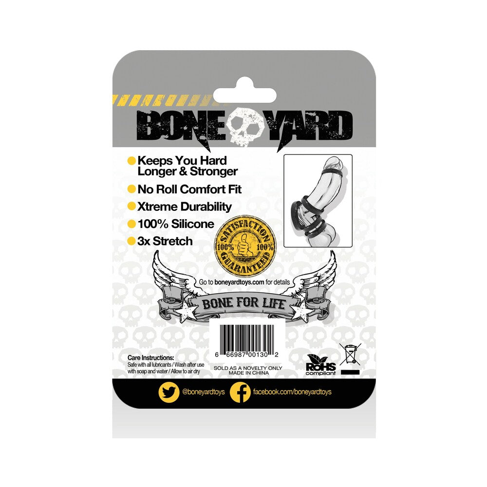 Boneyard Silicone Ring 30mm Black