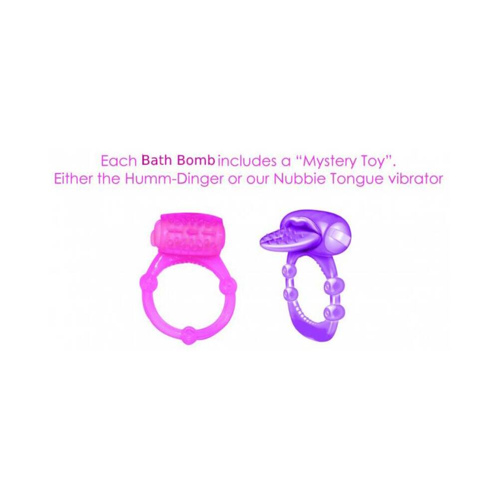 Hearts Aflame Erotic Lovers Bath Bomb Heart-Shape Scented Bath Bomb With Mystery Toy Vibe