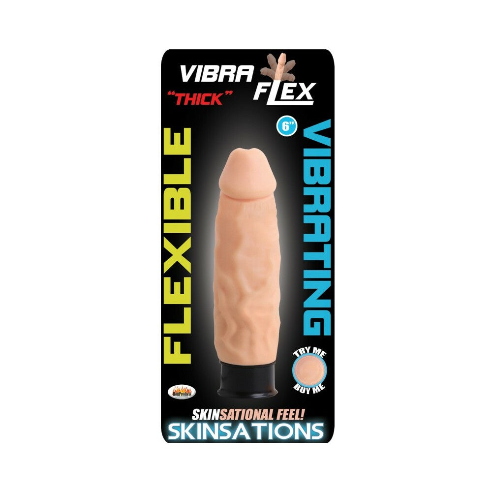 Skinsations Thick Vibraflex/6 inches Dildo 12 Functions