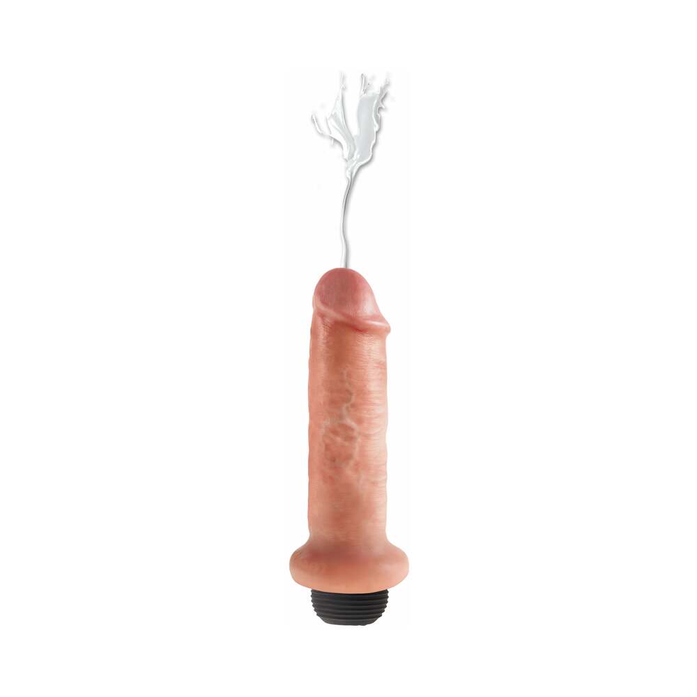 King Cock 6 inches Squirting Cock Realistic Dildo Beige