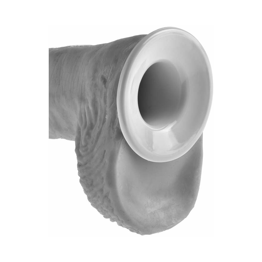 King Cock Adjustable 10 inches Hollow Strap-On Suspender System Beige/Black