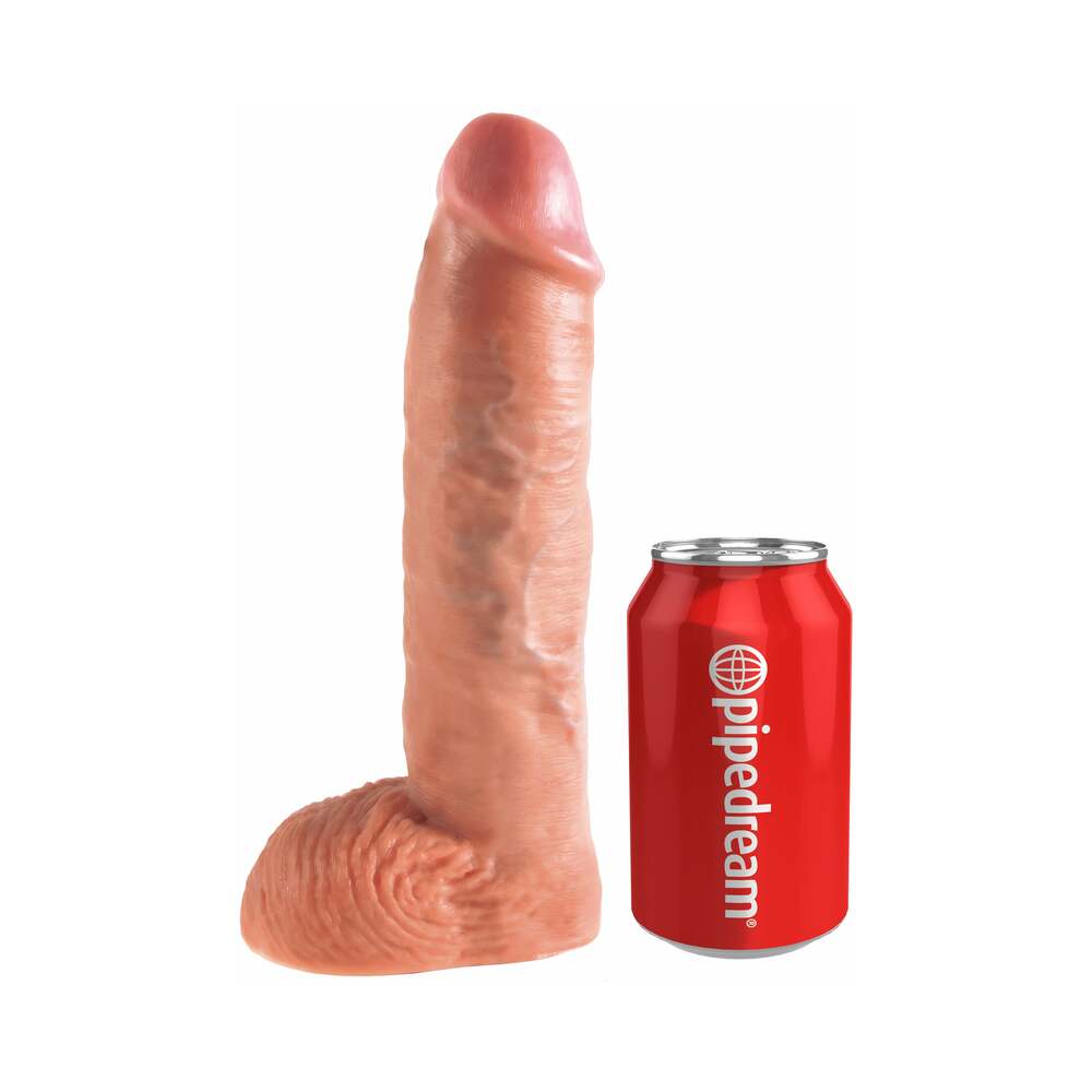 King Cock Adjustable 10 inches Hollow Strap-On Suspender System Beige/Black