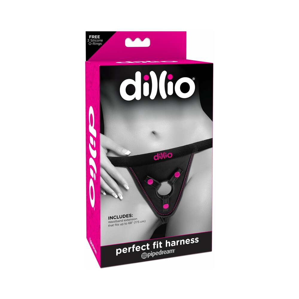 Dillio Adjustable Perfect Fit Harness Black/Pink