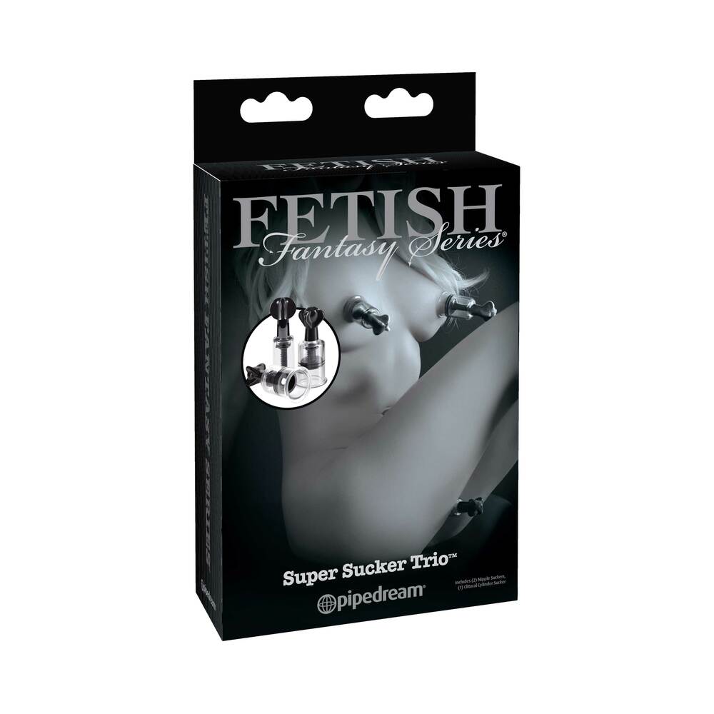 Fetish Fantasy Series Limited Edition Super Suckers Trio Clear/Black