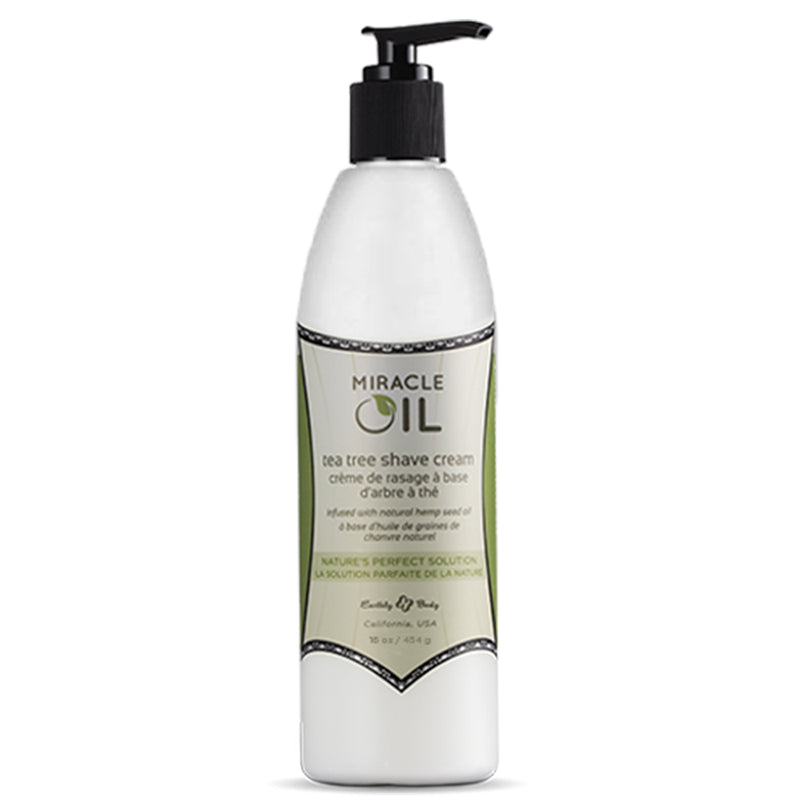 Earthly Body Miracle Oil Tea Tree Shave Cream 16 oz