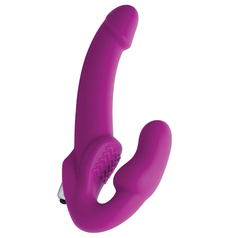 Strap U Evoke Vibrating Strapless Silicone Strap-On Dildo