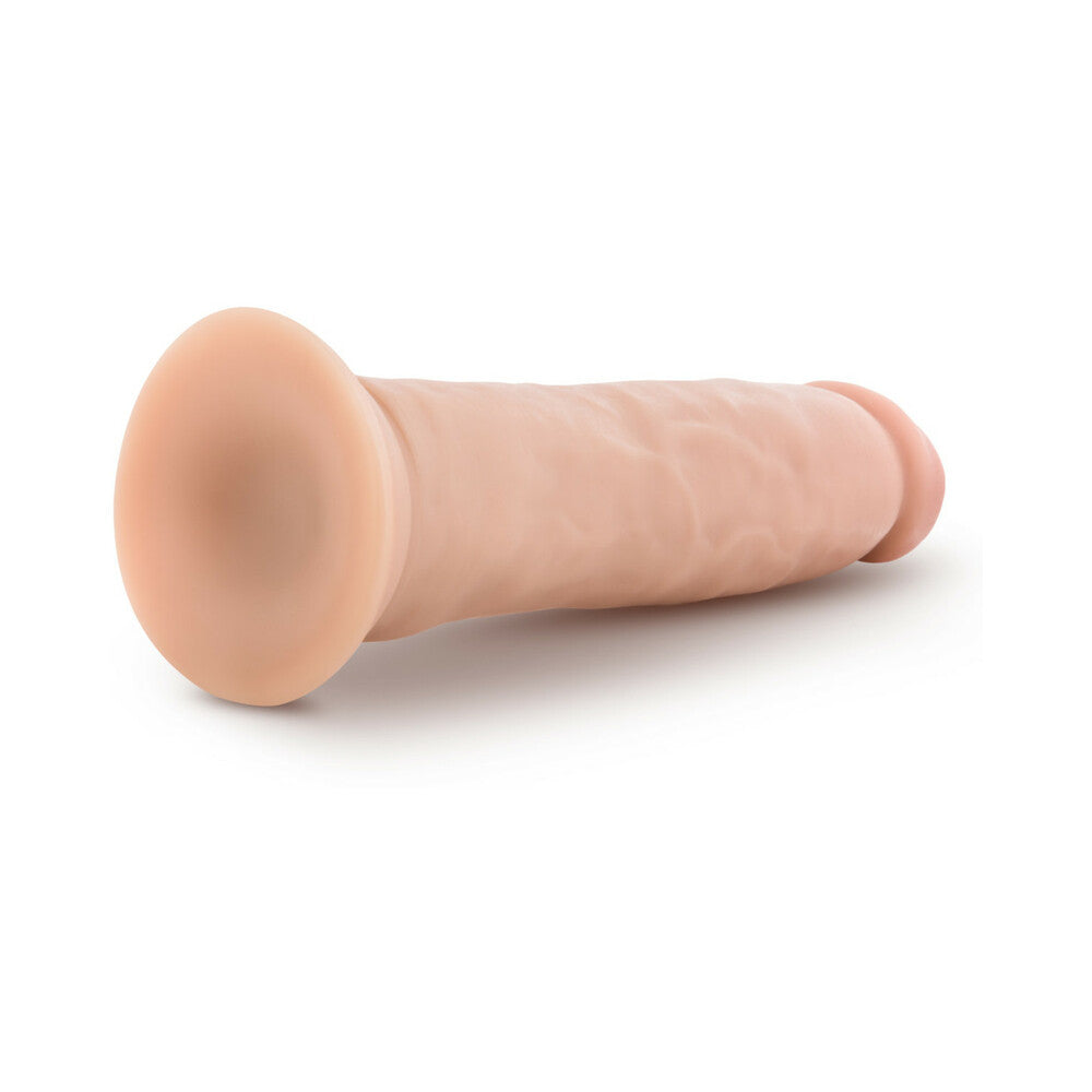 Au Naturel 9.5 inches Magnum Dong Posable Dual Density Dildo Beige