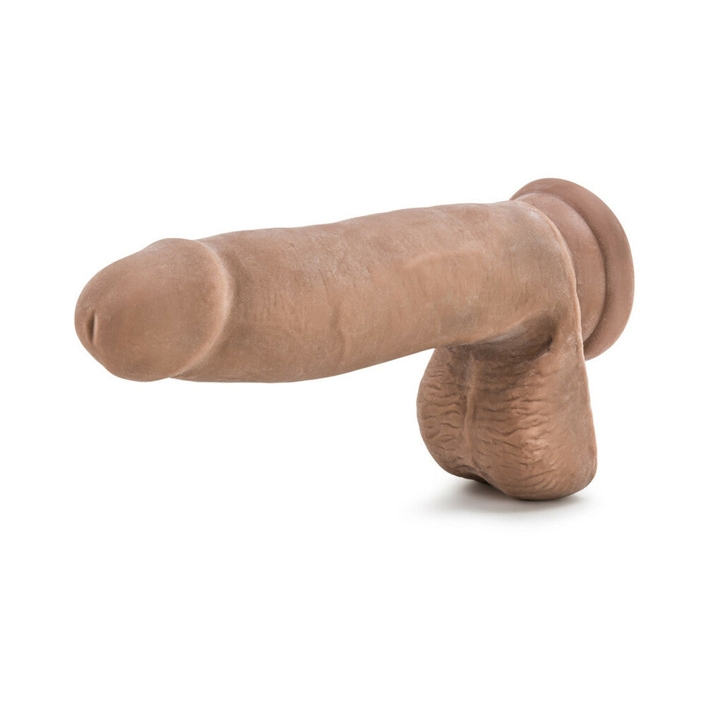 Au Naturel 7 inches Posable Dual Density Dildo with Balls Tan