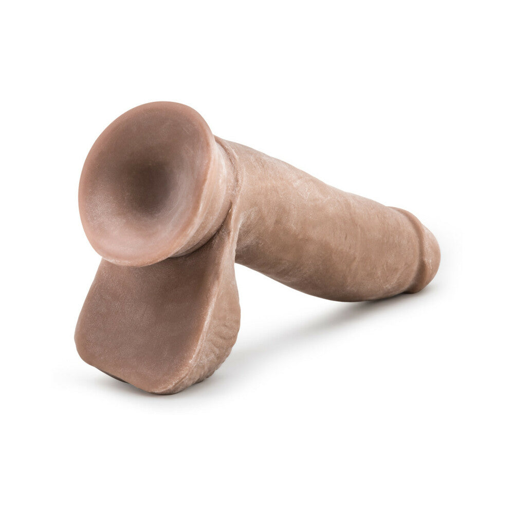 Au Naturel 7 inches Posable Dual Density Dildo with Balls Tan