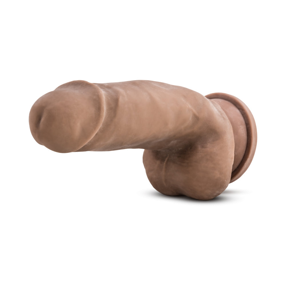 Au Naturel 7 inches Sensa Feel Fat Boy Posable Dual Density Dildo Tan