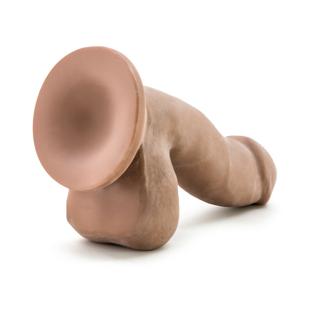 Au Naturel 6.5 inches Posable Dual Density Dildo with Balls Tan