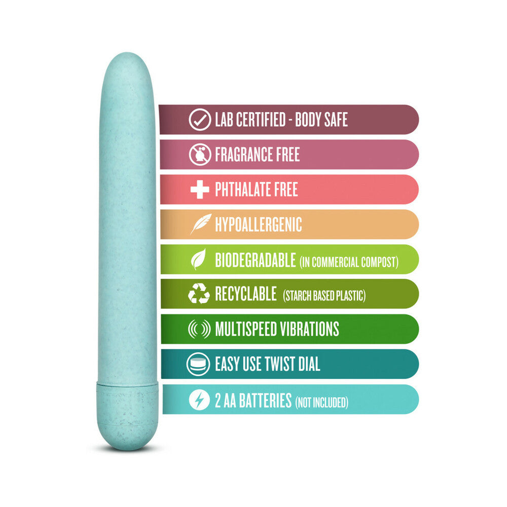 Blush Gaia Eco Slimline Vibrator Aqua