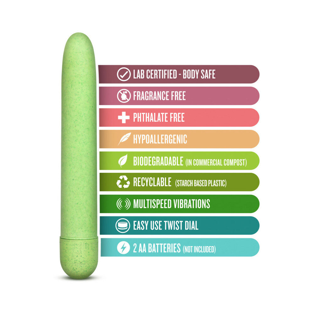 Blush Gaia Eco Slimline Vibrator Green