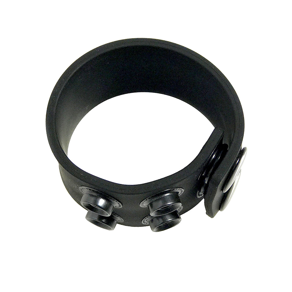 Boneyard Silicone Ball Strap 1.5 inches Stretcher Black showing the design and features of the silicone material.