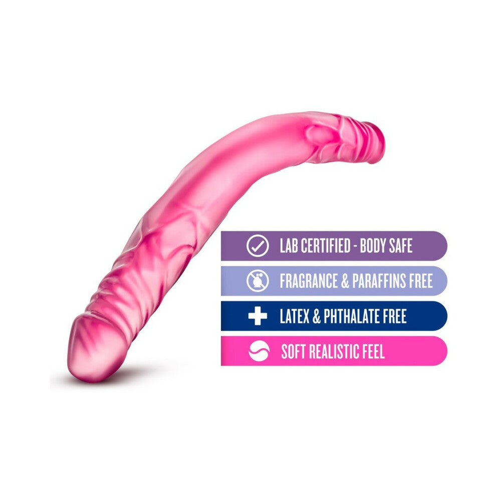 B Yours 14 inches Double Dildo Pink