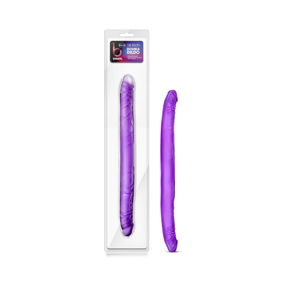 B Yours 16 inches Double Dildo Purple