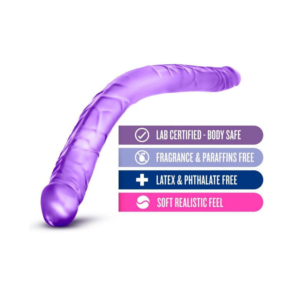 B Yours 16 inches Double Dildo Purple