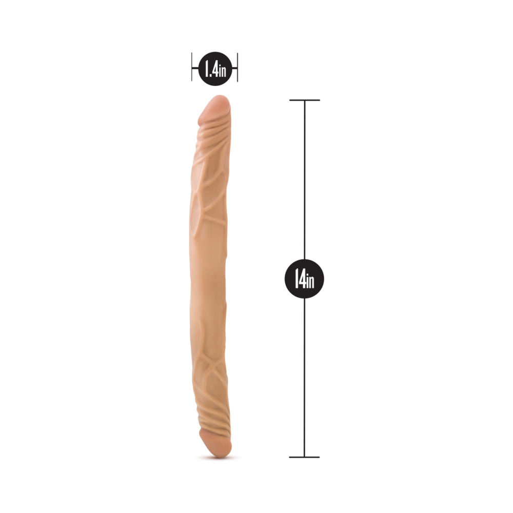 Blush B Yours 14 inches Double Dildo Tan