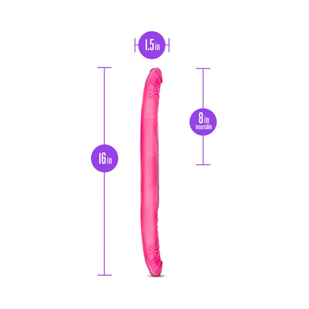 Blush B Yours 16 inches Double Dildo Pink