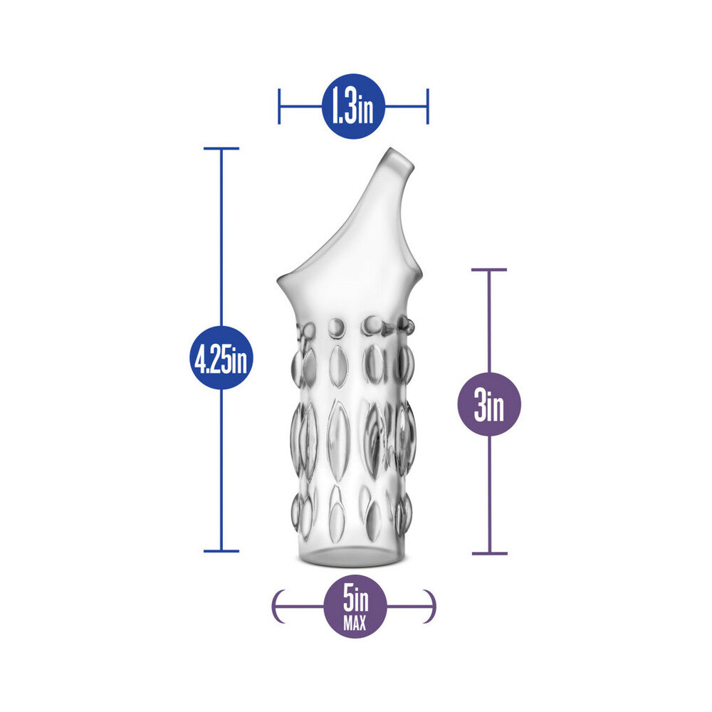 Blush Performance Studded Sleeve Ring Clear