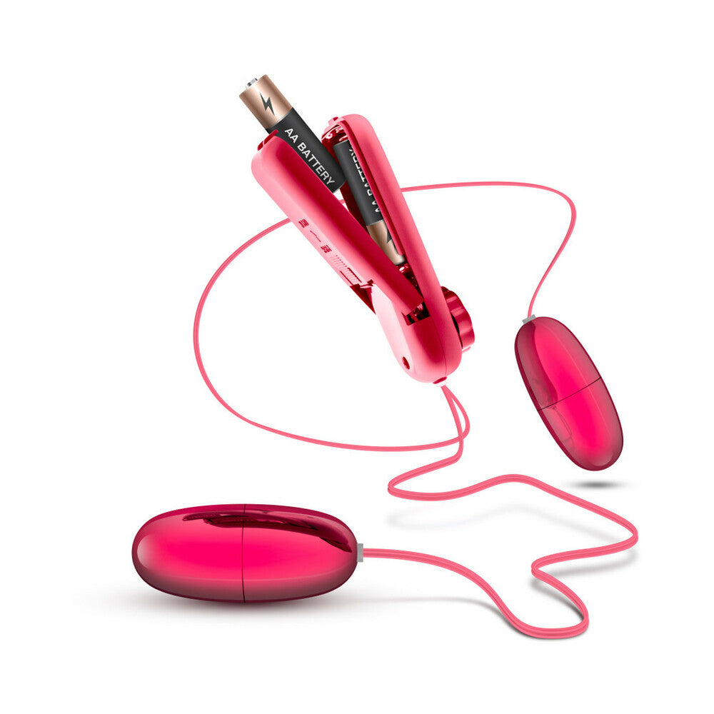 B Yours Double Pop Eggs Remote-Controlled Dual Bullet Vibrator Cerise