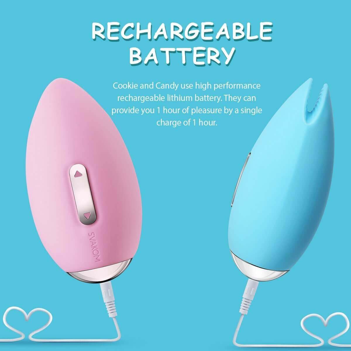 SVAKOM SVAKOM Candy 3-function Rechargeable Silicone Massager with Moving Lips Pale Pink at $49.99