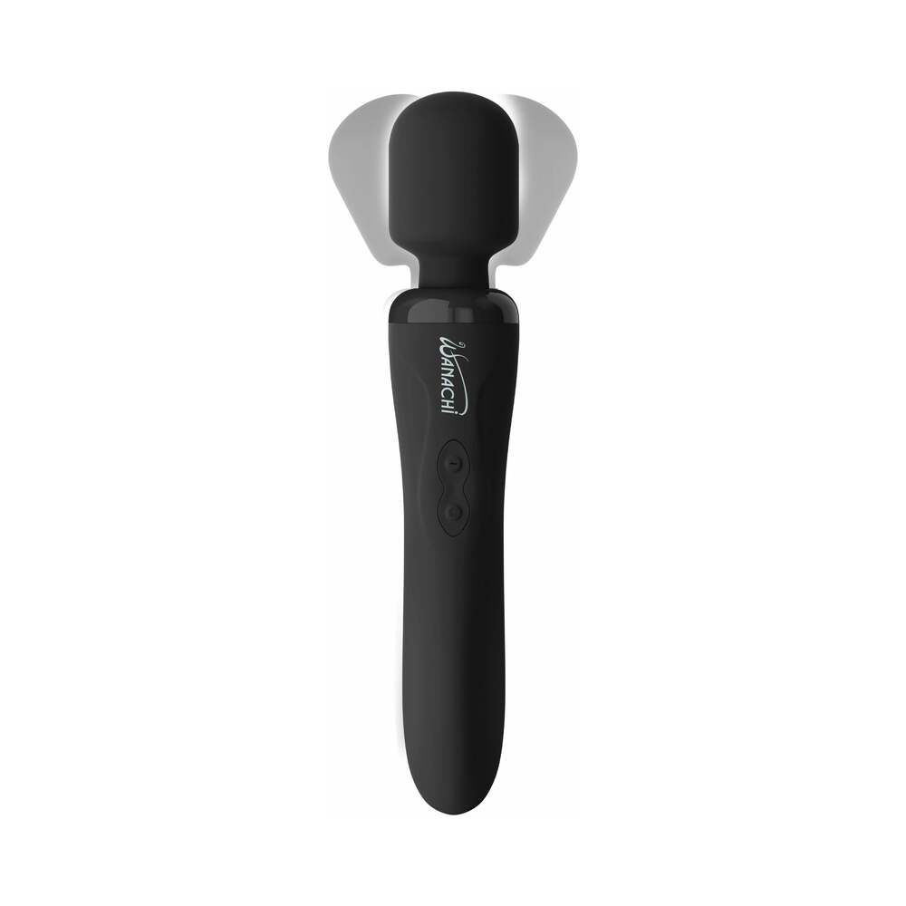 Wanachi Body Recharger Rechargeable Silicone Wand Vibrator Black