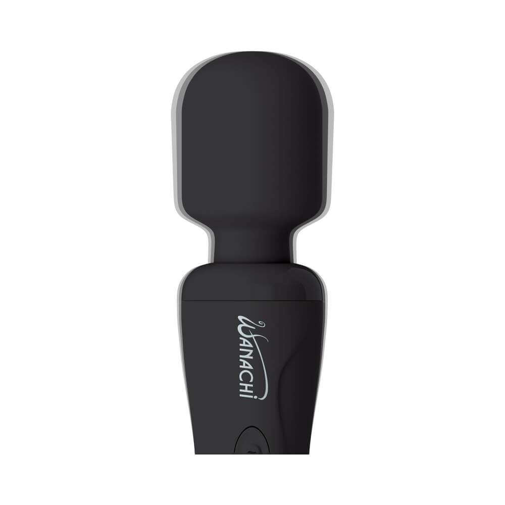 Wanachi Body Recharger Rechargeable Silicone Wand Vibrator Black