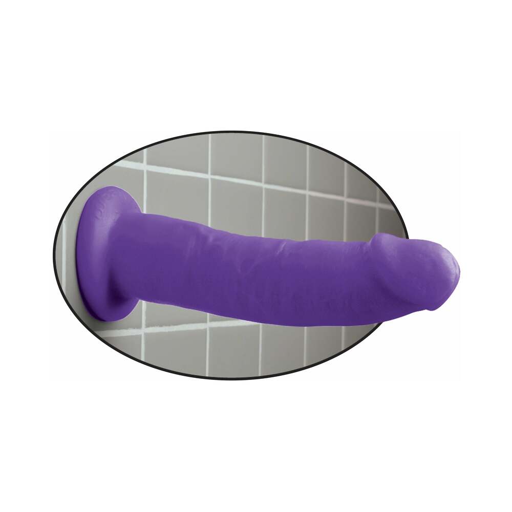 Dillio 9 inches Realistic Dildo With Suction Cup Purple