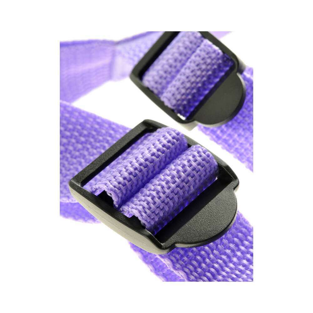 Dillio Adjustable 7 inches Strap-On Suspender Harness Set Purple