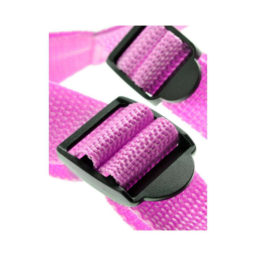 Dillio Adjustable 7 inches Strap-On Suspender Harness Set Pink