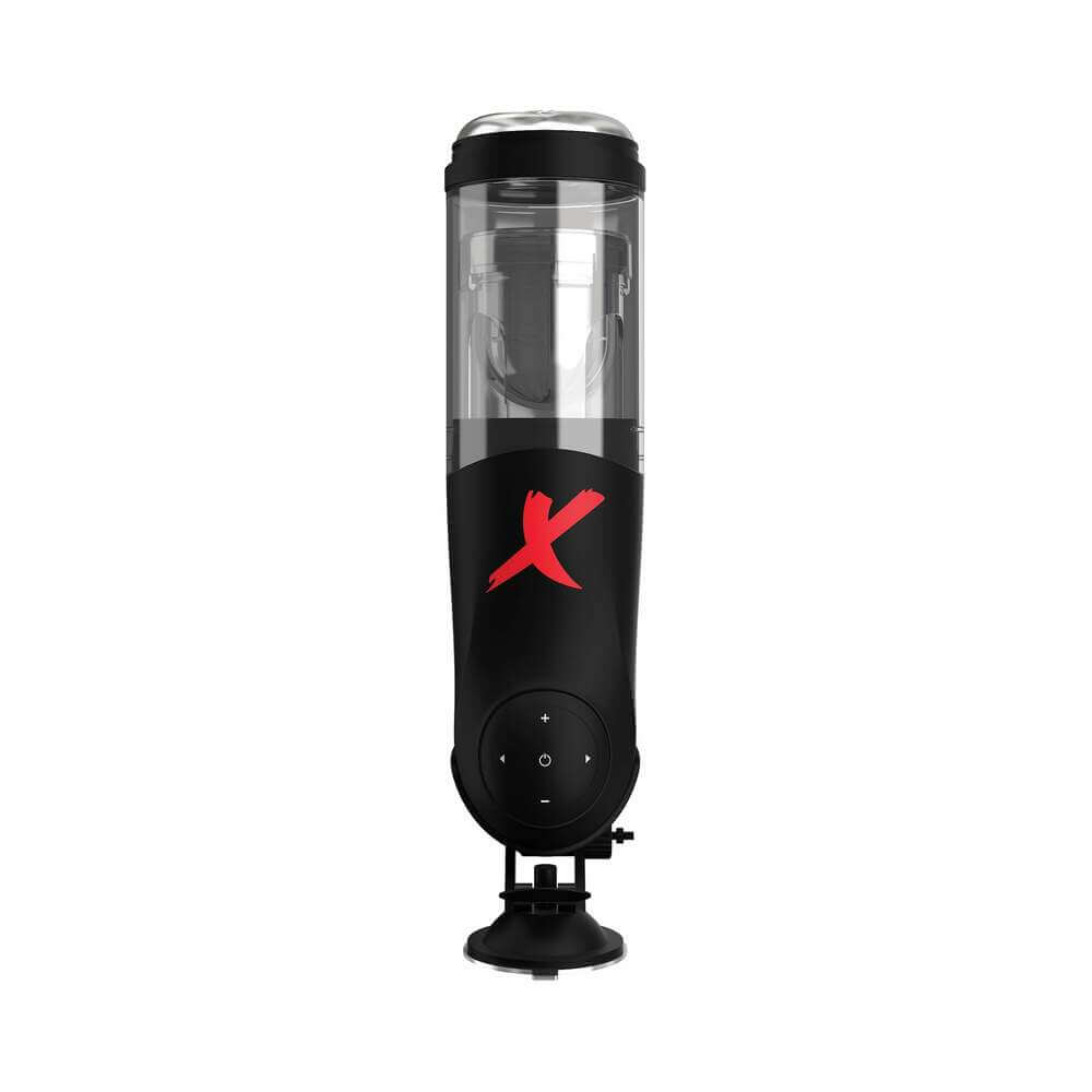 PDX Elite Deluxe Mega-Bator Rotating Thrusting Masturbator Clear/Black