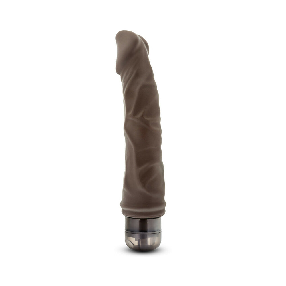 Dr. Skin Vibe 6 Realistic 8.75 inches Vibrating Dildo Brown
