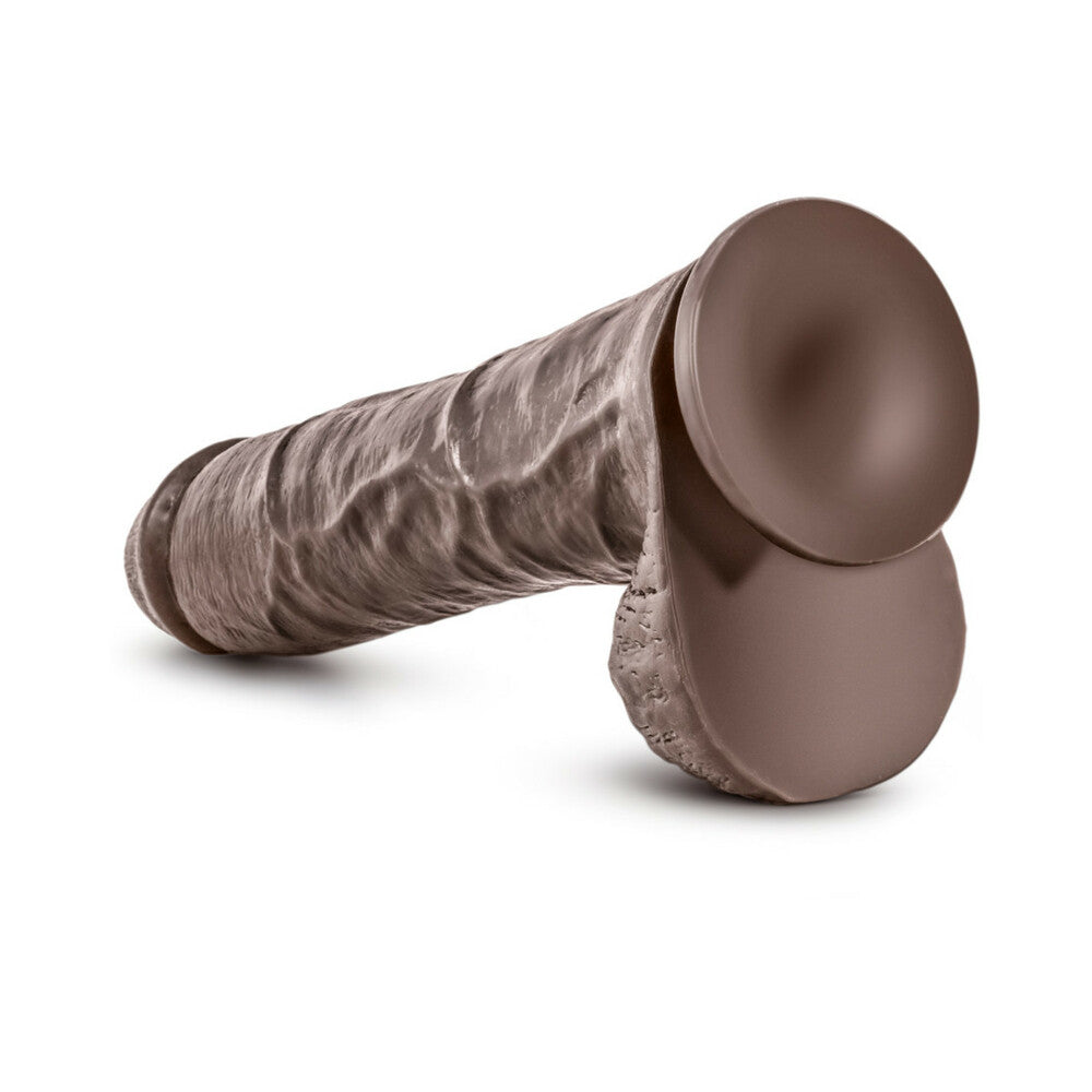 Dr. Skin Mr. Savage Realistic 11.5 inches Dildo with Balls Brown
