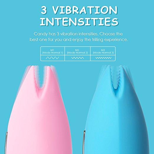 SVAKOM SVAKOM Candy 3-function Rechargeable Silicone Massager with Moving Lips Pale Blue at $49.99