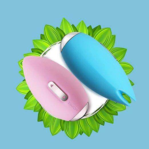 SVAKOM SVAKOM Candy 3-function Rechargeable Silicone Massager with Moving Lips Pale Blue at $49.99