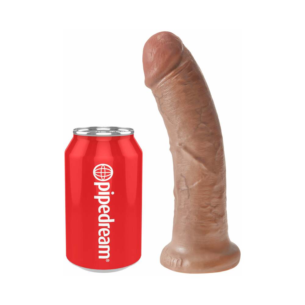 King Cock 8 inches Cock Realistic Dildo With Suction Cup Tan