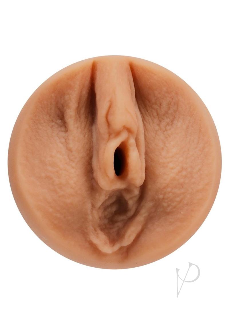 Main Squeeze Julia Ann Ultraskyn Masturbator Pussy Vanilla close-up view of realistic sleeve texture