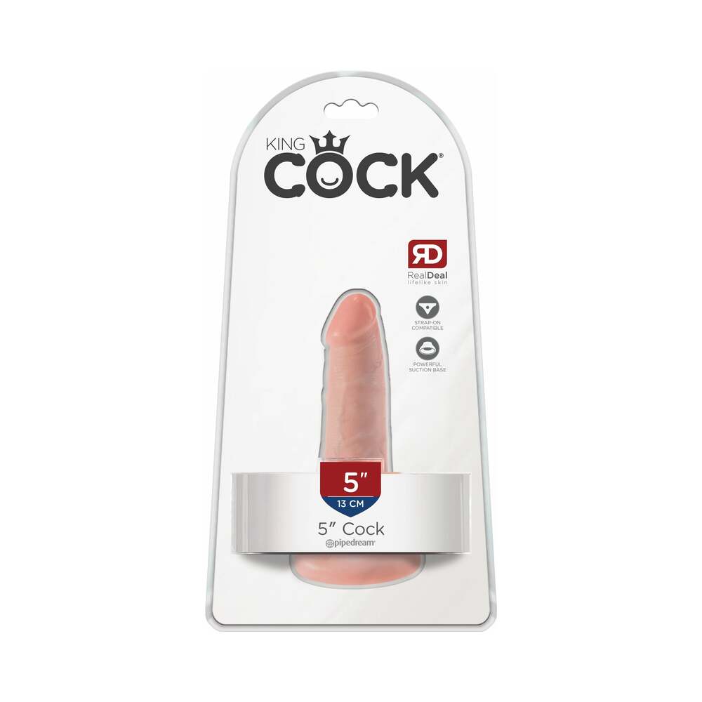 King Cock 5 inches Cock Realistic Dildo With Suction Cup Beige