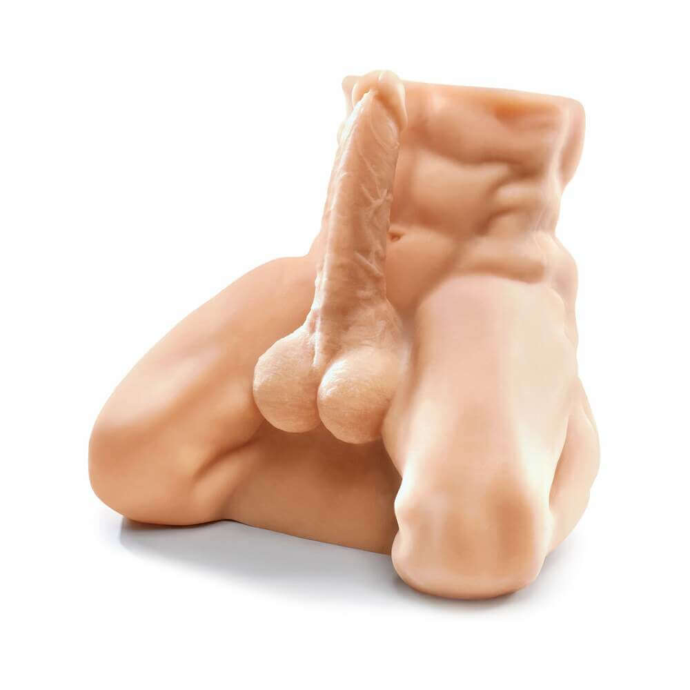 PDX Fuck Me Silly Man! Anal Masturbator With 8 inches Dildo Beige